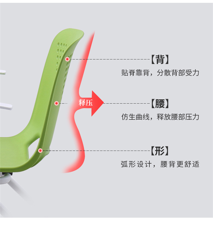 帶扶手培訓(xùn)椅